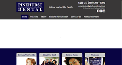 Desktop Screenshot of pinehurstdental.com